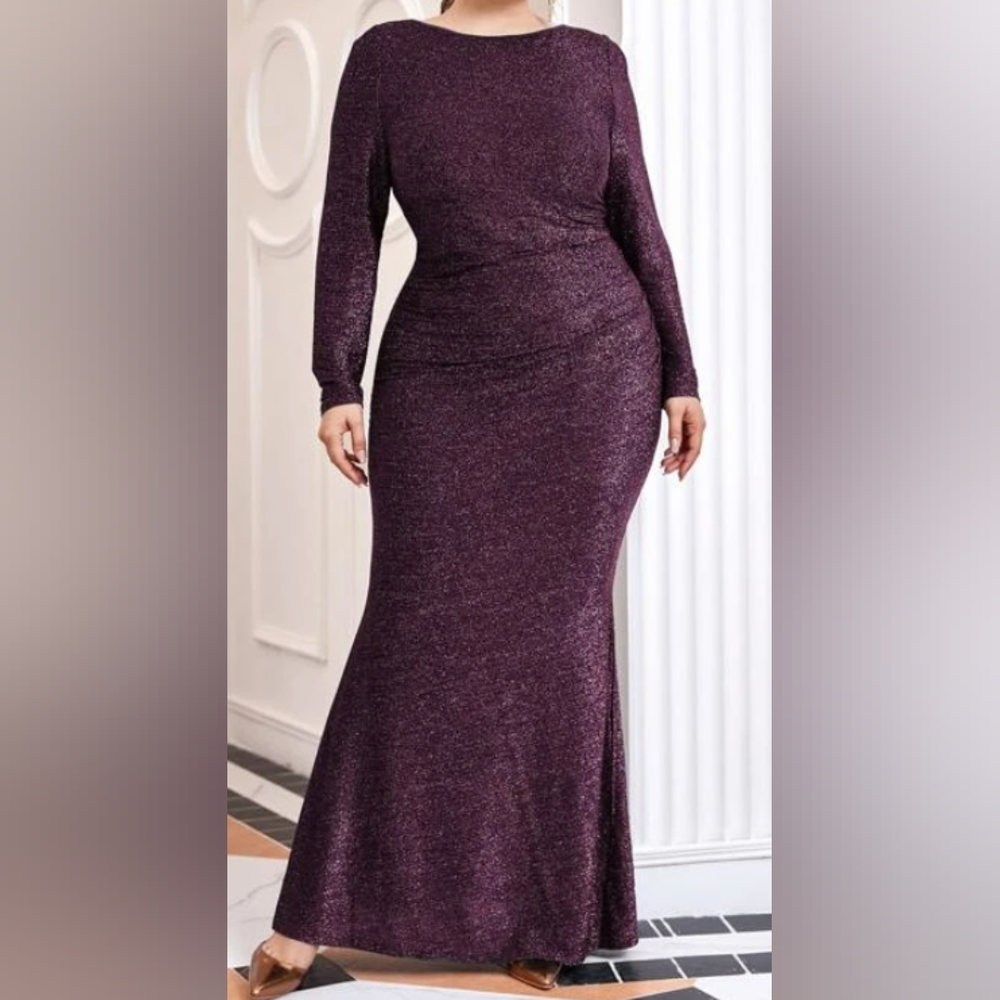 Purple Glitter Gown